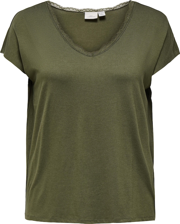 Only Normal geschnitten V-Ausschnitt Curve Top Top