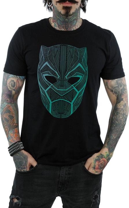 Immagine prodotto Maglietta con maschera tribale della Pantera Nera (3XL)