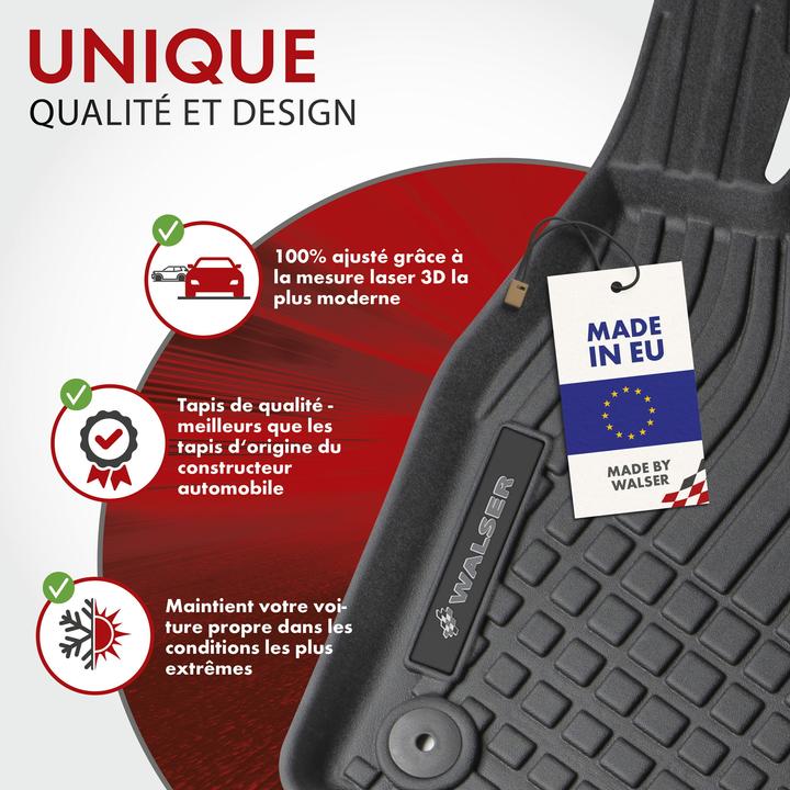 Immagine prodotto Walser Premium Gummimatten Roadmaster für BMW X1 (F48) 11/2014-Heute, X2 (F39) 11/2017-Heute (2 tappetini anteriori + 2 tappetini posteriori)