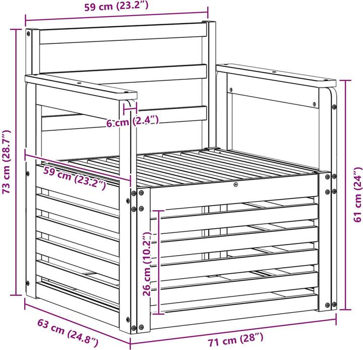 Produktbild vidaXL Outdoor-Sofa