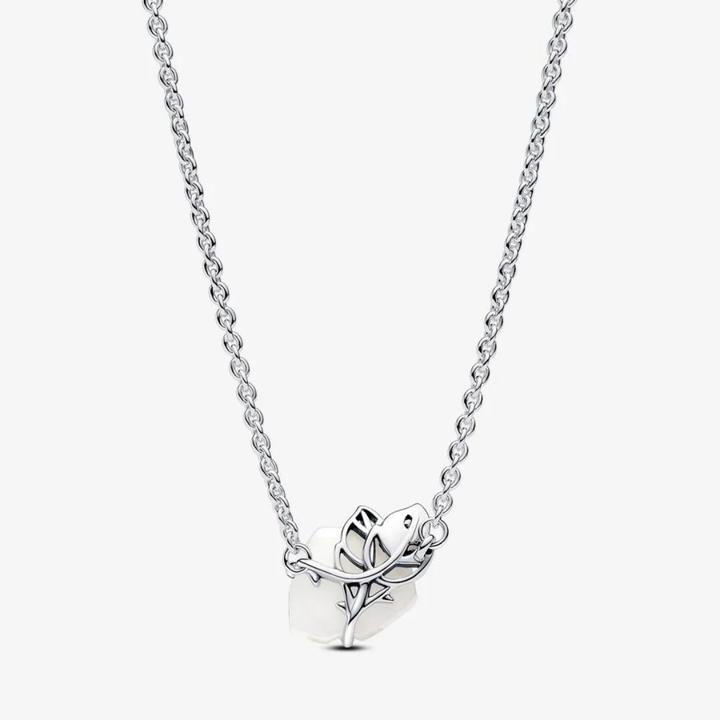 Immagine prodotto Pandora Collana di rose bianche (Bioresina, Argento 925, 38 cm)