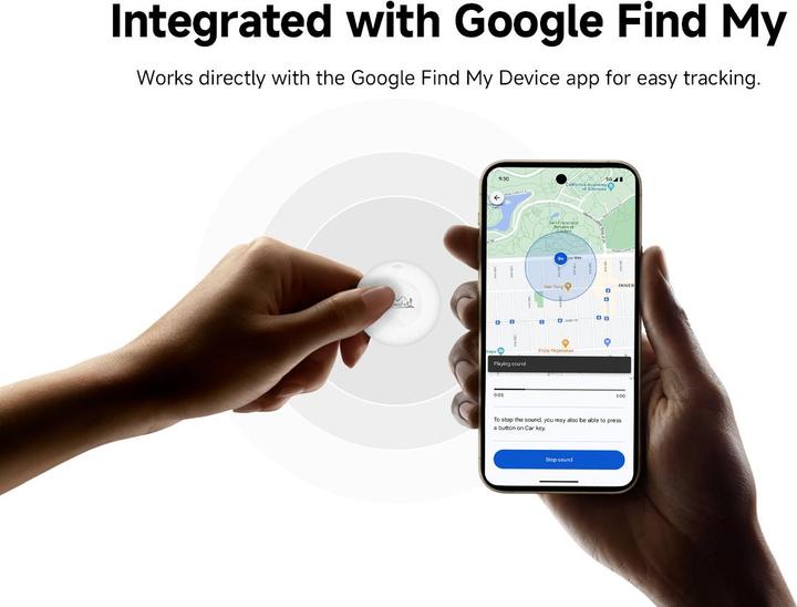 Actual product image Lifemate GPS-Lokalisierer Bluetooth LifeTag-Tracker HD-P16-3 Android + weisse Schlüsselanhängerhülle (Android)