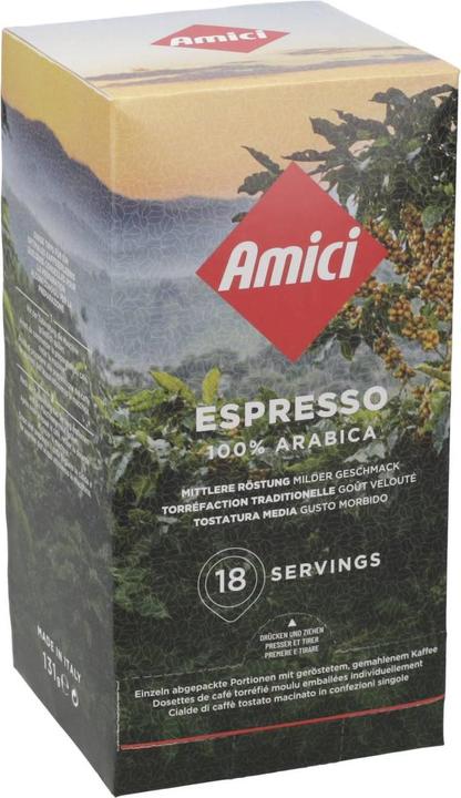 Produktbild Amici Espresso Pods 18er (18 x Port.)