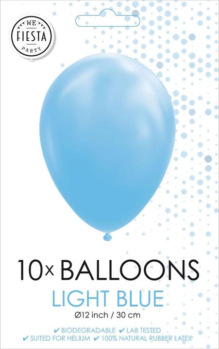Image du produit Globos Europe Ballons bleu clair 30cm, 10pcs (10 x)