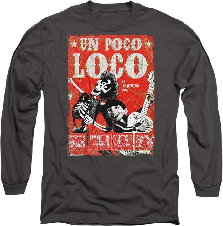Actual product image La Maison du Coco Unisex Adult Un Poco Loco Hector Poster T-Shirt (S)