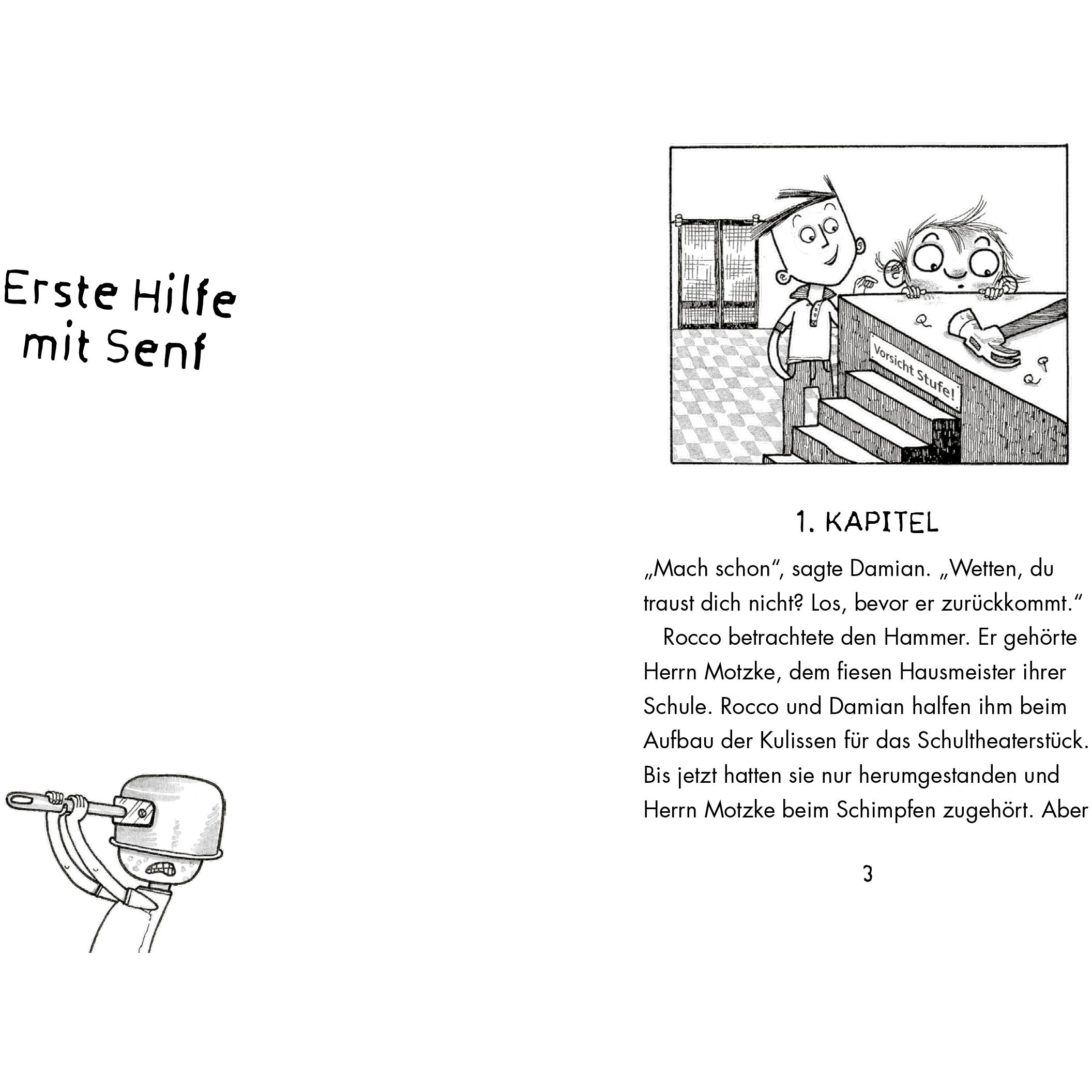 Thumbnail - Erste Hilfe mit Senf, Kinderbücher von Alan MacDonald