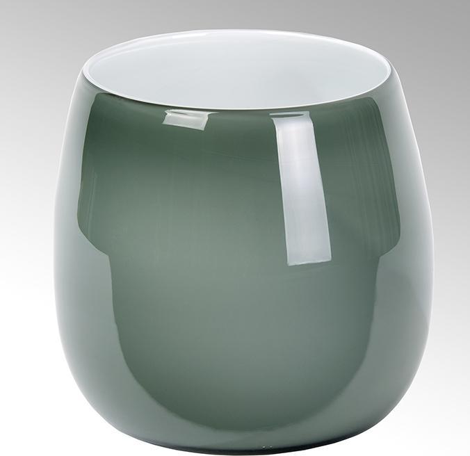 Produktbild Pisano Vase mittel Überfangglas, basalt H24 cm D25 cm