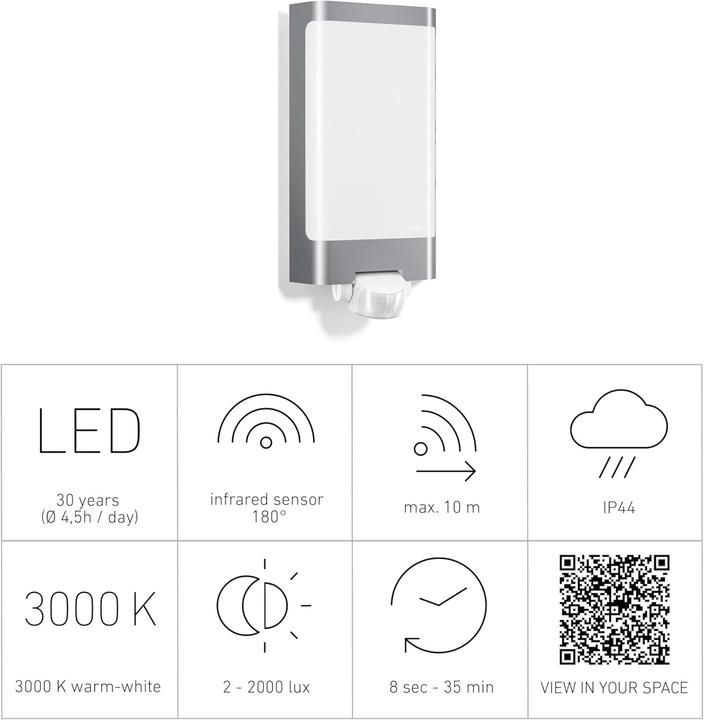 Actual product image Steinel LED sensor lamp (946 lm, IP44)