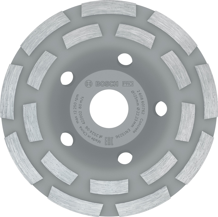 Produktbild Bosch Professional Zubehör PRO Concrete Topfscheibe, 50 x 125 mm, 22,23 mm