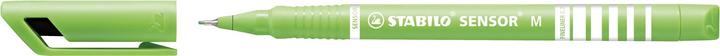 Produktbild STABILO Fineliner mit gefederter Spitze - SENSOR M - medium - Einzelstift - hellgrün (Hellgrün, 1 x)