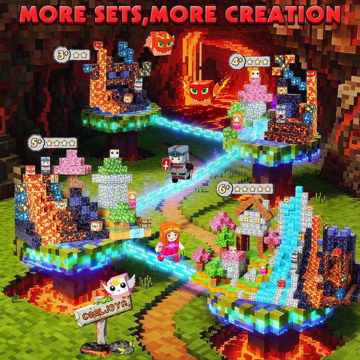 Actual product image Cooljoy Magnetic building blocks