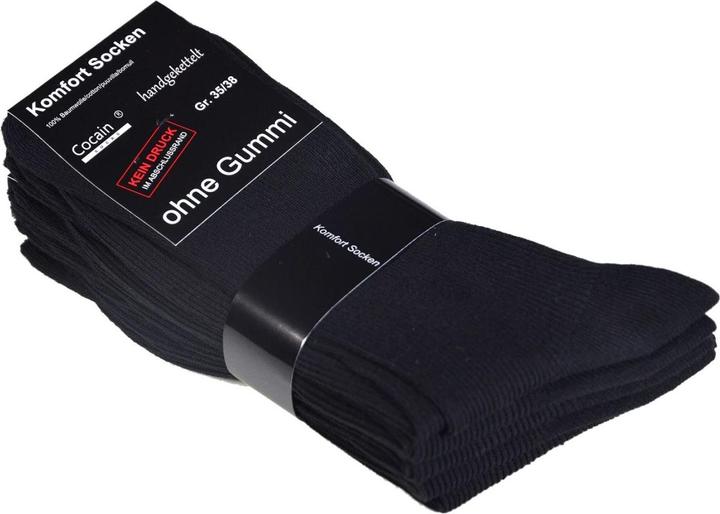 Immagine prodotto Cocaine Socks Komfort 35/38, Schwarz (ohne Gummibund) – Damensocken (confezione da 10, 39 - 42)