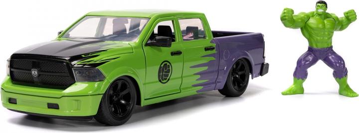 Actual product image Jada Marvel Hulk 2014 Ram 1500 1:24