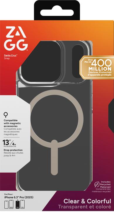 Produktbild Zagg Santa Cruz Snap Apple iPhone 17 Pro Titanium (Apple iPhone 17 Pro)