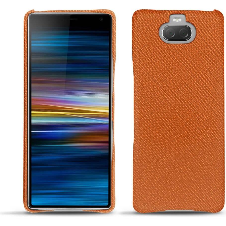 Noreve Lederschutzhülle (Sony Xperia 10 Plus), Smartphone Hülle, Orange