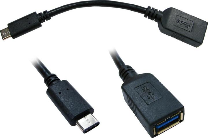 Produktbild Cables Direct 15CM USB 3.1 TYPE C(M) A(F) ADAPT 5G (USB-C)