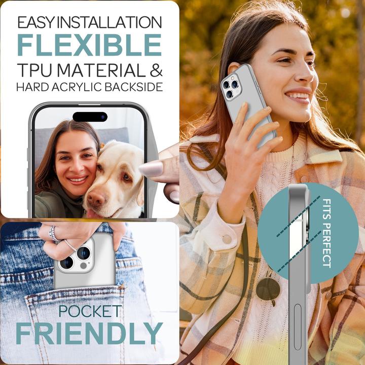 Actual product image Nalia Matte hybrid cover semi-transparent (Apple iPhone 16 Pro Max)
