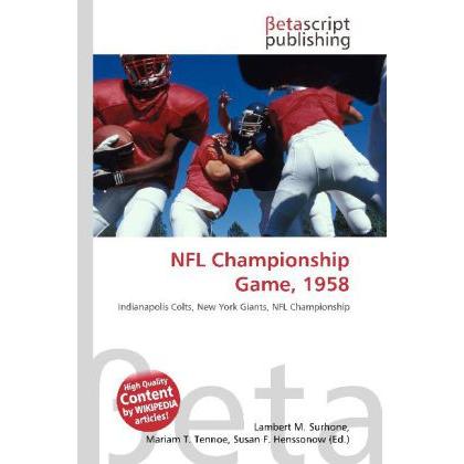 NFL Championship Game, 1958, Ratgeber