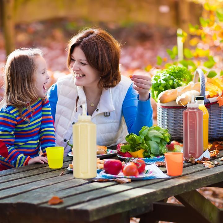 Image du produit Relaxdays 4x Bouteille-à-sauce