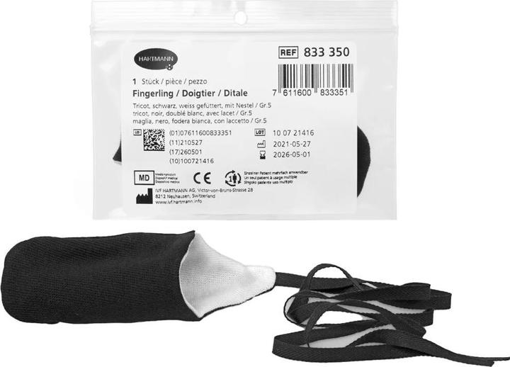 Produktbild IVF Hartmann Fingerling Tricot Grösse 5 schwarz (5)