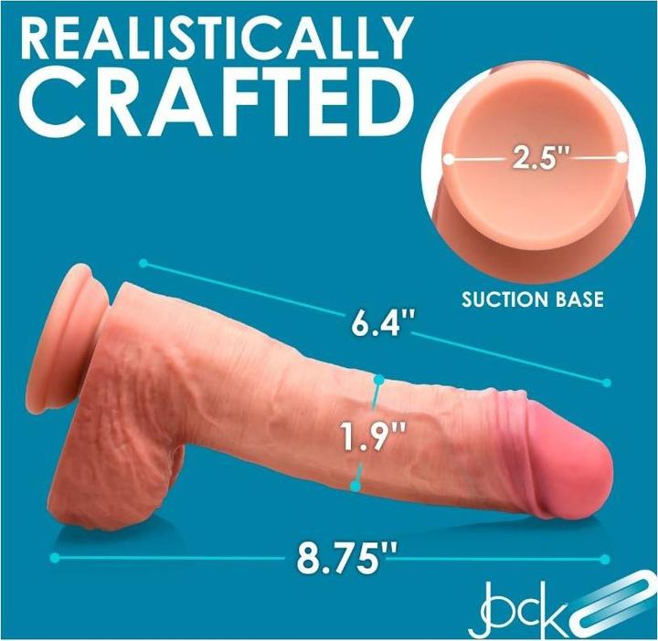 Produktbild Pipedream Dildo Penis Mit Hoden Doppelter Dichte Ungeschnittenes Fleisch 22'20 cm