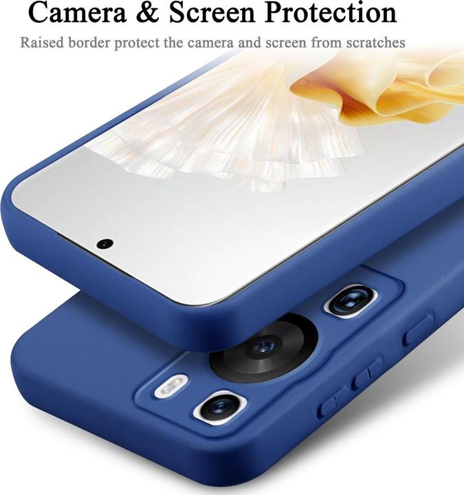 Image du produit Cadorabo Housse pour Huawei P60 Pro TPU avec protection liquide en silicone (Huawei P60 Pro)