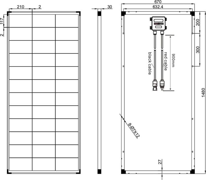 Actual product image Enjoy solar Solar module (200 W, 10.90 kg)