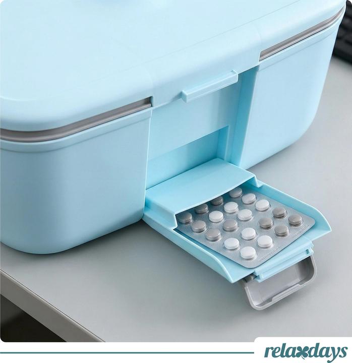 Actual product image Relaxdays Medicine box
