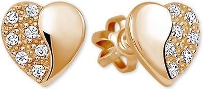 Produktbild Brilio Gold earrings Hearts with crystals 239 001 00878 05
