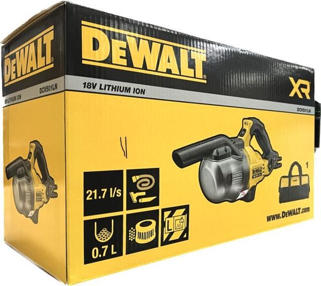Immagine prodotto DeWalt Aspirapolvere a batteria a stelo, 18V, classe L (Aspirapolvere a umido e a secco)
