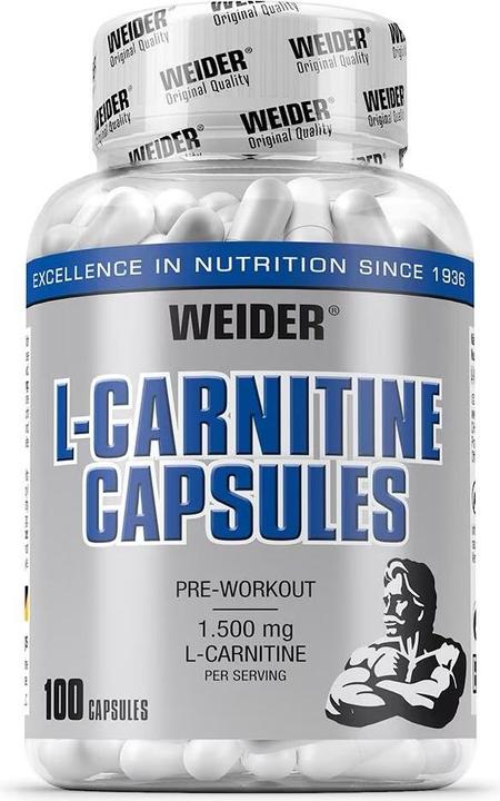 Actual product image Weider BodyShaper L-Carnitine Caps (100 Caps) (100 Piece, Capsules)