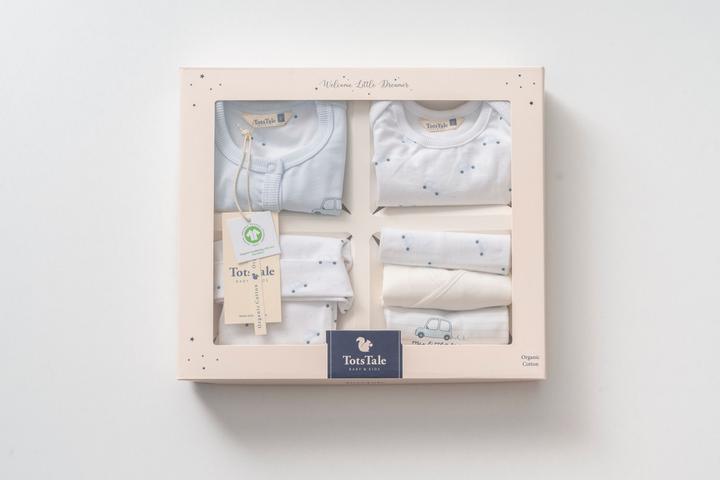 Image du produit TotsTale Premium 8-tlg. Newborn Starter-Set – Babykleidung aus Bio-Baumwolle – Geschenk zur Geburt (50, 56, 62, 68)