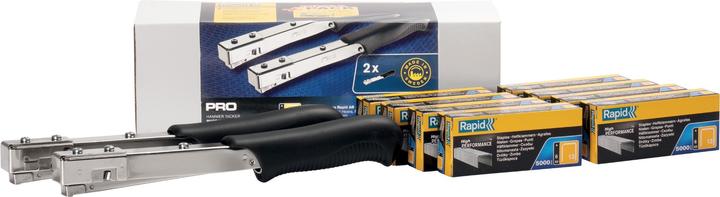 Actual product image Rapid R19 Hammer tacker economy pack