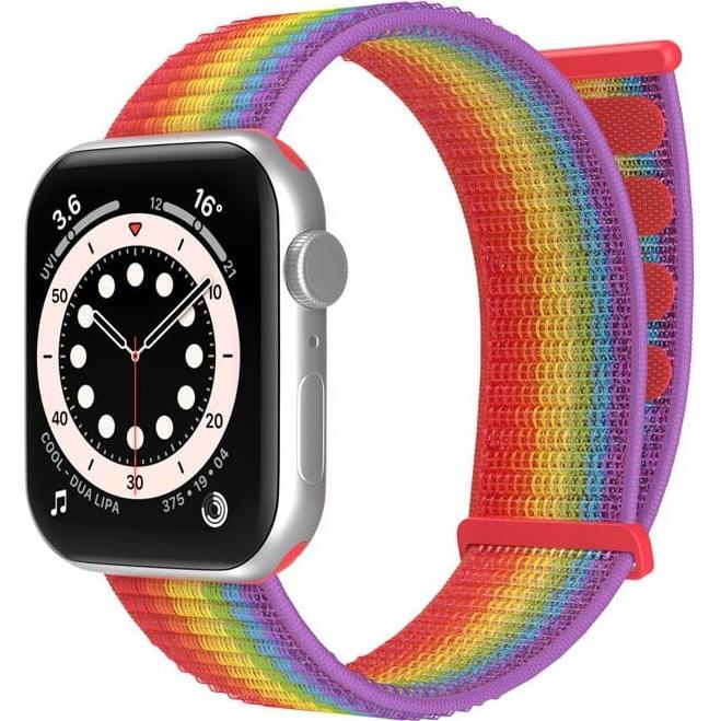 Strap-it Armband (Nylon, Apple Watch), Uhrenarmband, Mehrfarbig