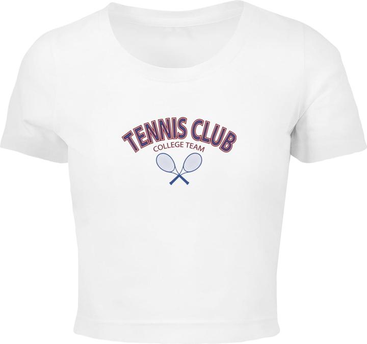 Actual product image Merchcode Ladies College Club Cropped Tee - 118517 (S)