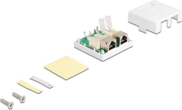 Actual product image Delock RJ-45 Cat.6 housing: 2 port (Network Accessories)