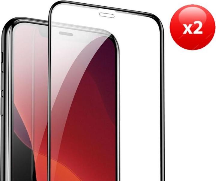 Actual product image Baseus 0.3mm Full-screen and Full-glass Tempered Glass Film(2pcspack+Pasting Artifact) for iP XS Max/11... (2 Piece, Apple iPhone XS Max, Apple iPhone 11 Pro Max)