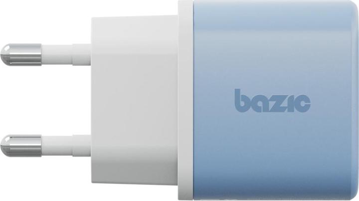 Actual product image Energea Wall charger Bazic GoPort Velox Kit USB-C/USB-A GaN 35W with cable blue (35 W, 2 ports)