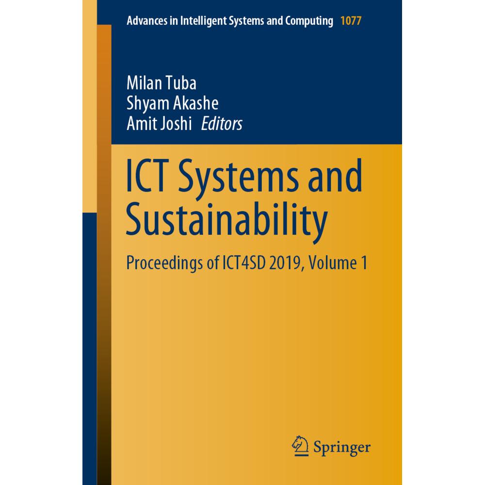 ICT Systems and Sustainability, Fachbücher von Amit Joshi, Shyam Akashe, Milan Tuba
