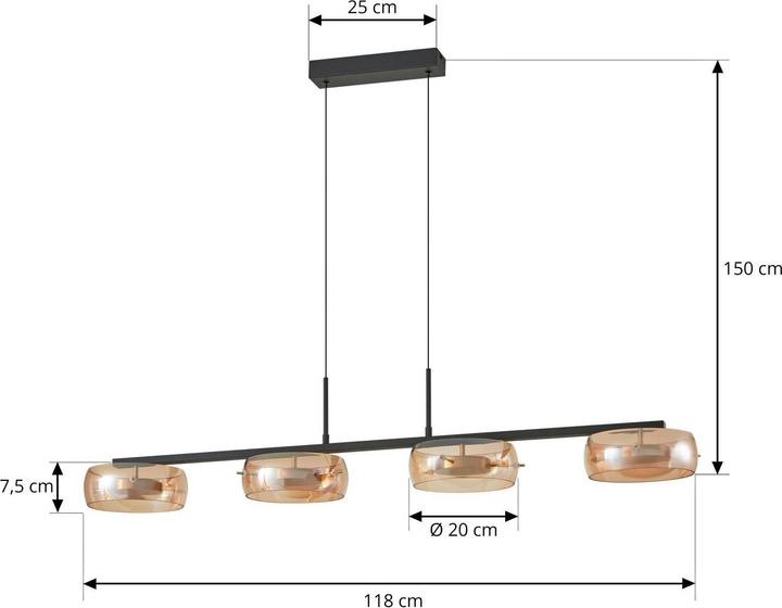 Actual product image Lucande Martis (5480 lm)