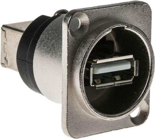 Image du produit RS PRO Connecteur USB 2.0 A B femelle, montage sur panneau