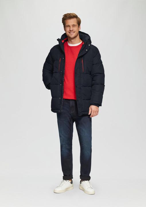 Produktbild S.Oliver Outdoor-Jacke Gesteppter Parka mit abnehmbarer Kapuze (M)
