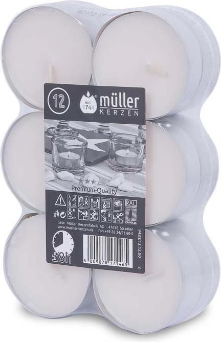 Image du produit müller Kerzen Maxi bougies chauffe-plat (12 pcs)