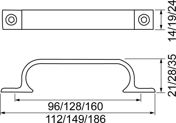 Actual product image Hermeta furniture handles