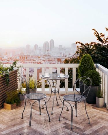 Image du produit MWH Table Caffeo métal déployé