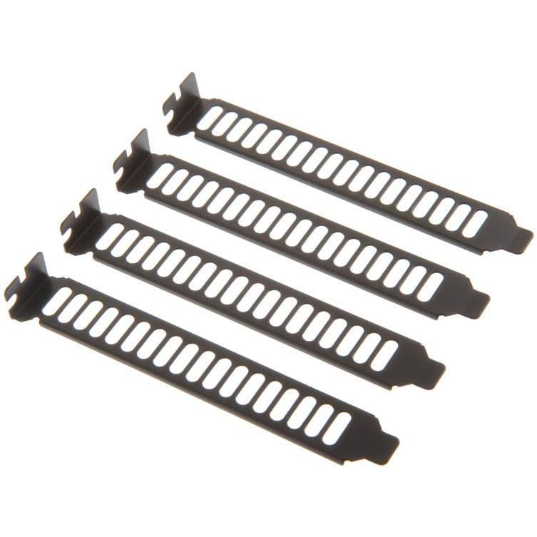 Silverstone SST-Aeroslots-B PCI Slotblenden - black 4 Stk, PC Gehäuse Zubehör