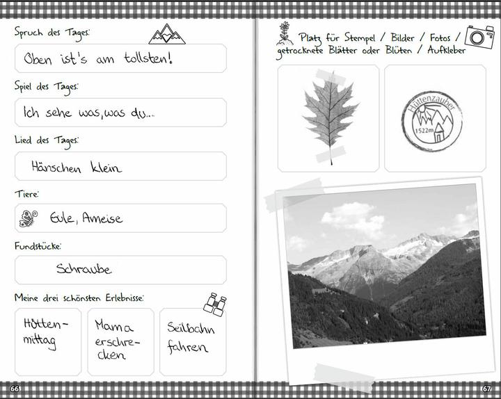 Produktbild Mein Alpentagebuch - Für alle Wander-Erlebnisse in den Bergen (Deutsch, Heike Wolter, 2018)