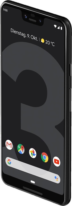 Produktbild Google Pixel 3 XL (64 GB, Just Black, 6.30", Single SIM, 12.20 Mpx, 4G)