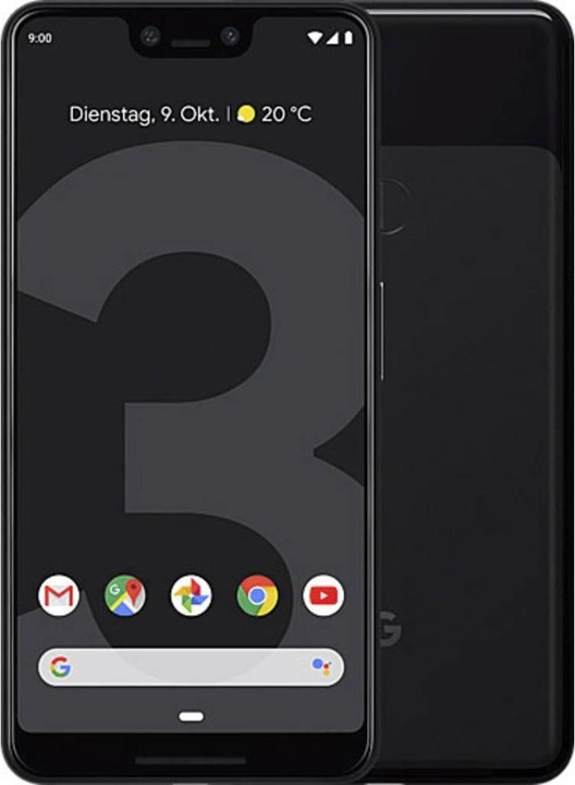 Produktbild Google Pixel 3 XL (64 GB, Just Black, 6.30", Single SIM, 12.20 Mpx, 4G)