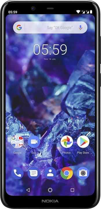 Nokia 5.1 Plus (32 GB, Nero, 5.86", Doppia SIM Ibrida, 13 Mpx, 4G)